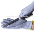 PU-beschichtete, schnittfeste Handschuhe, Glasindustrie Schnittschutz-Arbeitshandschuhe, Level 5 anti-slash-Glashandschuhe
